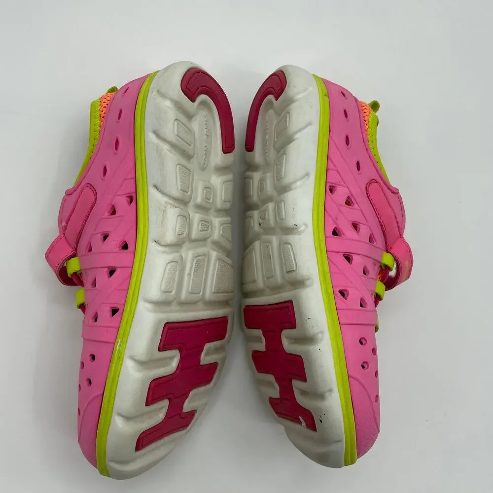 STRIDE RITE Made 2 Play Phibian Girls Water Shoes Pink Elastic Closure M2P